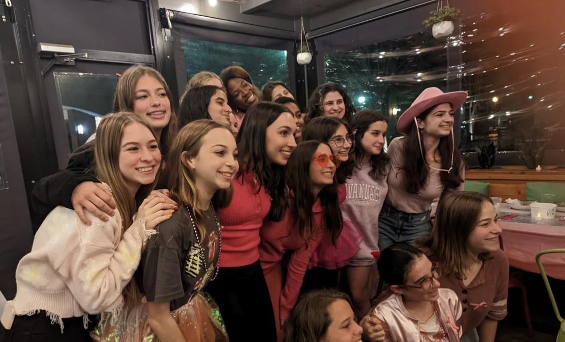 Group of people celebrating on stage