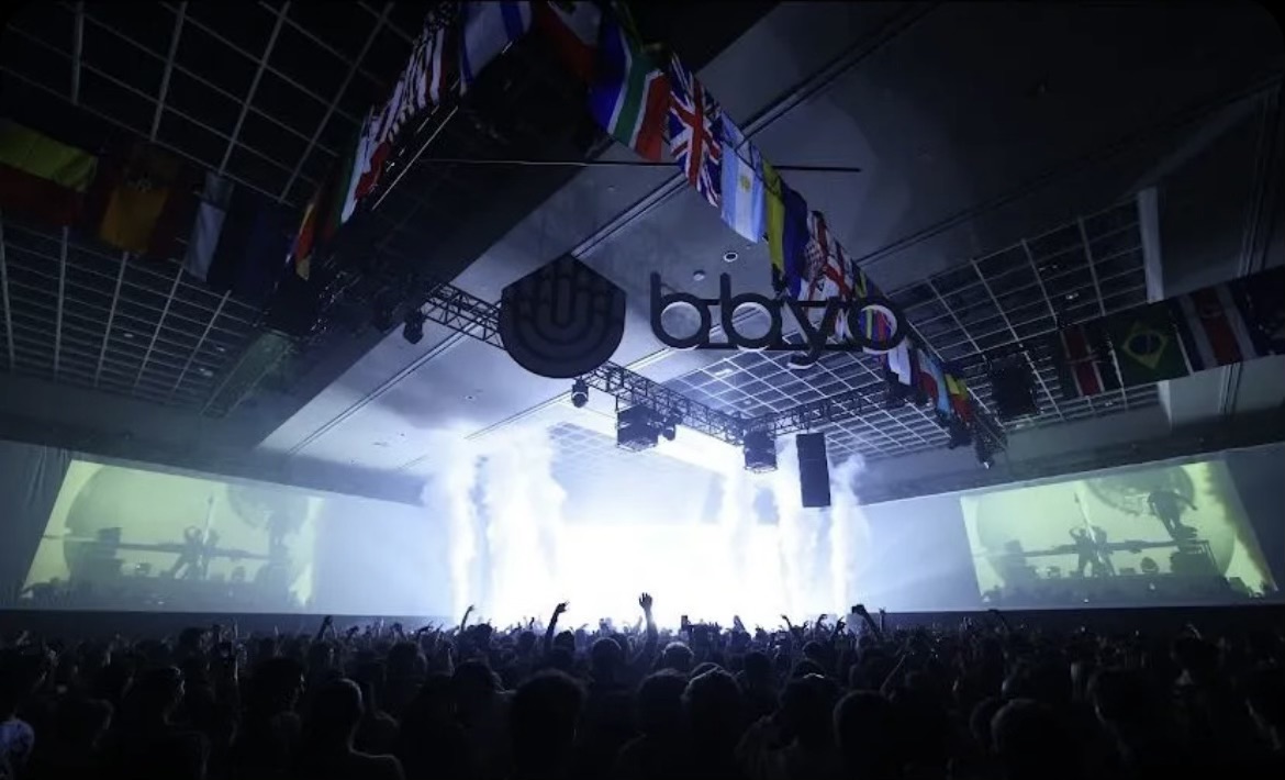 Group of people celebrating on stage