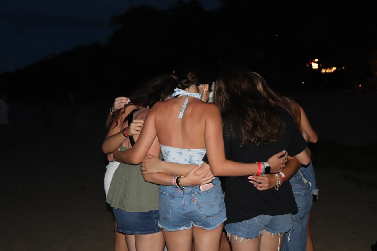 Group of people celebrating on stage