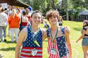 Group of people celebrating on stage