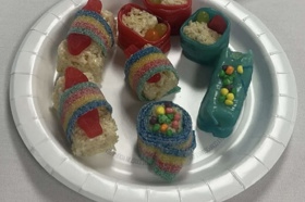 Group of people celebrating on stage