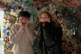 Group of people celebrating on stage