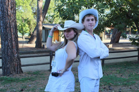 Group of people celebrating on stage