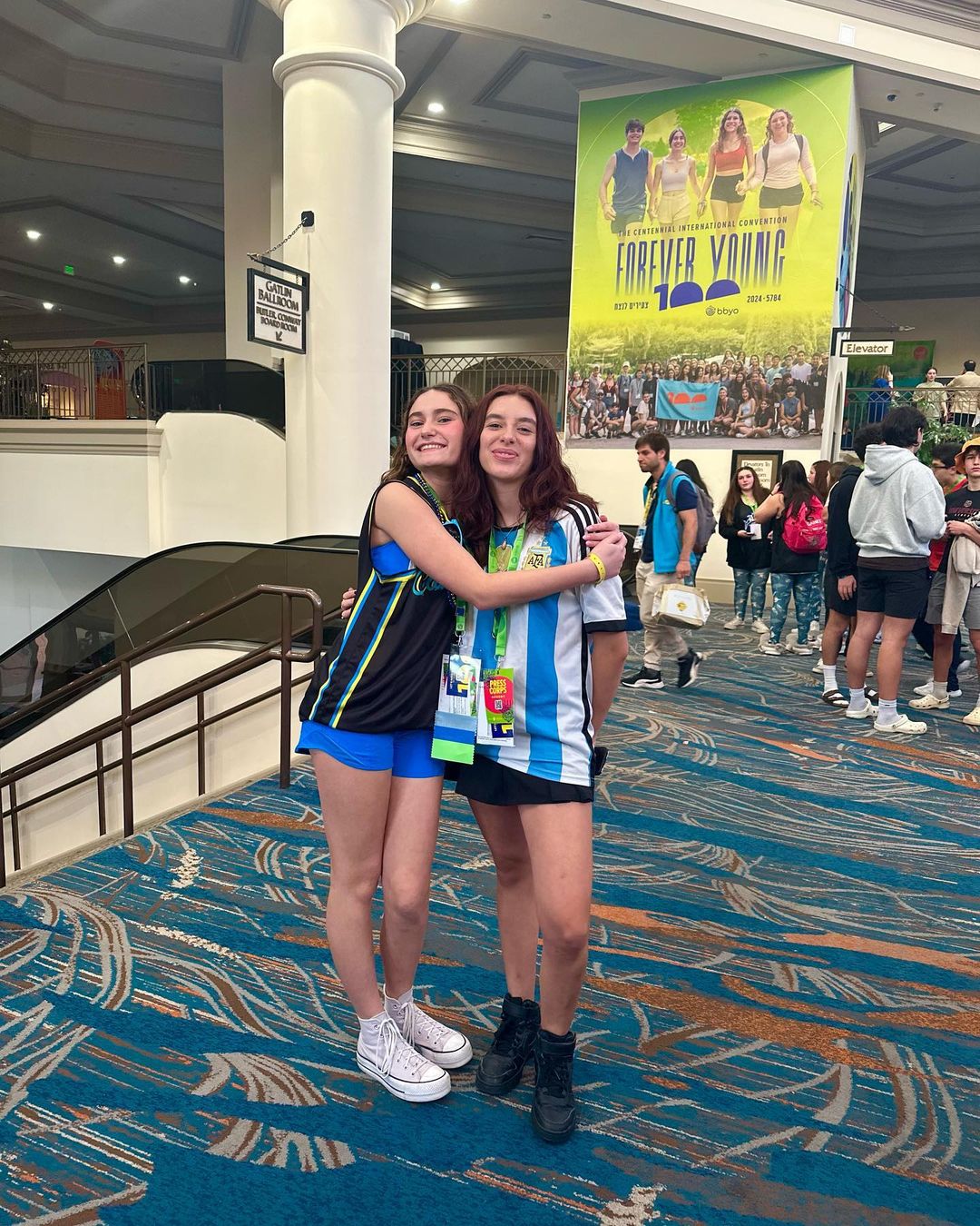 Group of people celebrating on stage