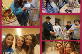 Group of people celebrating on stage