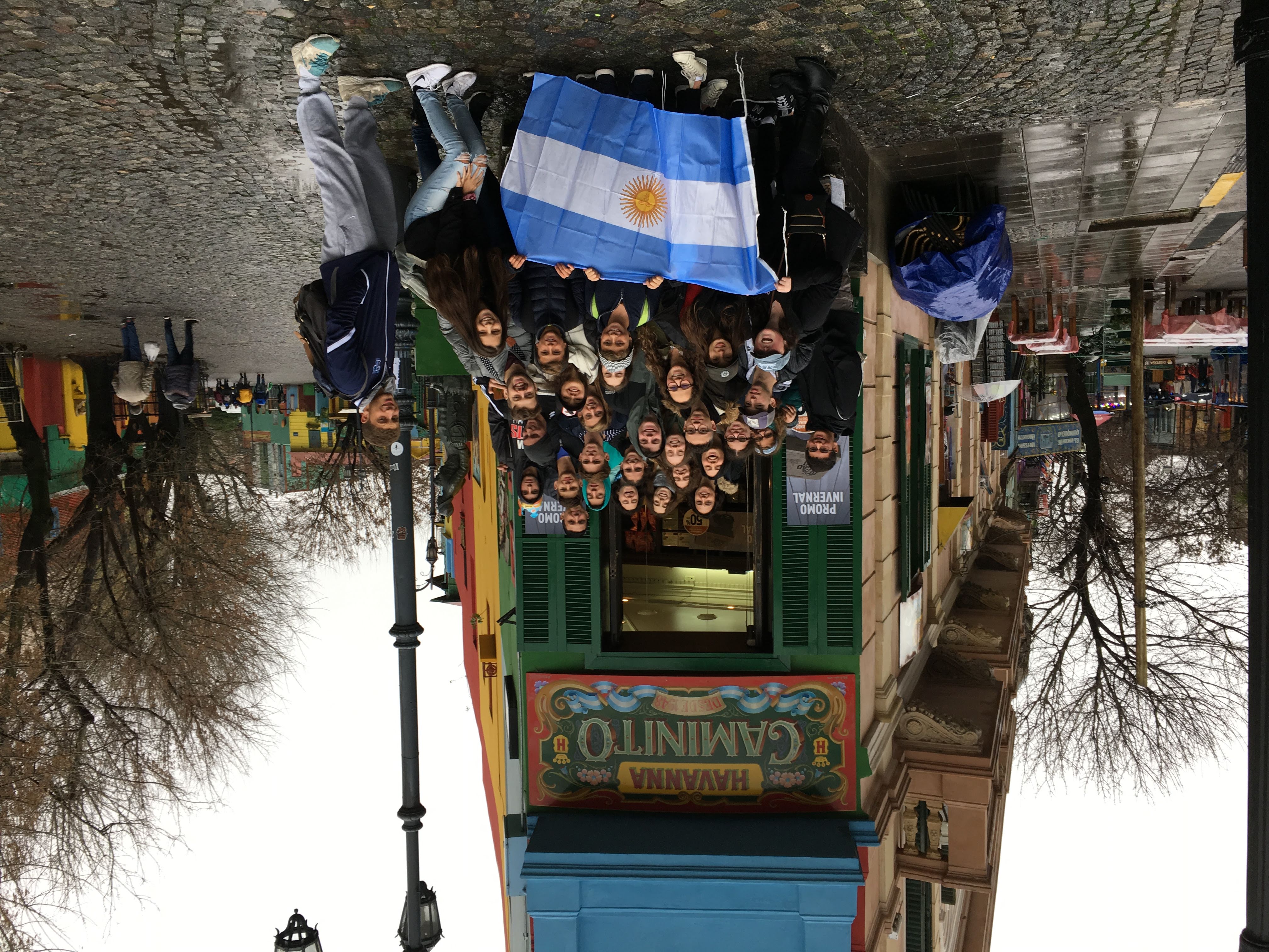 Group of people celebrating on stage