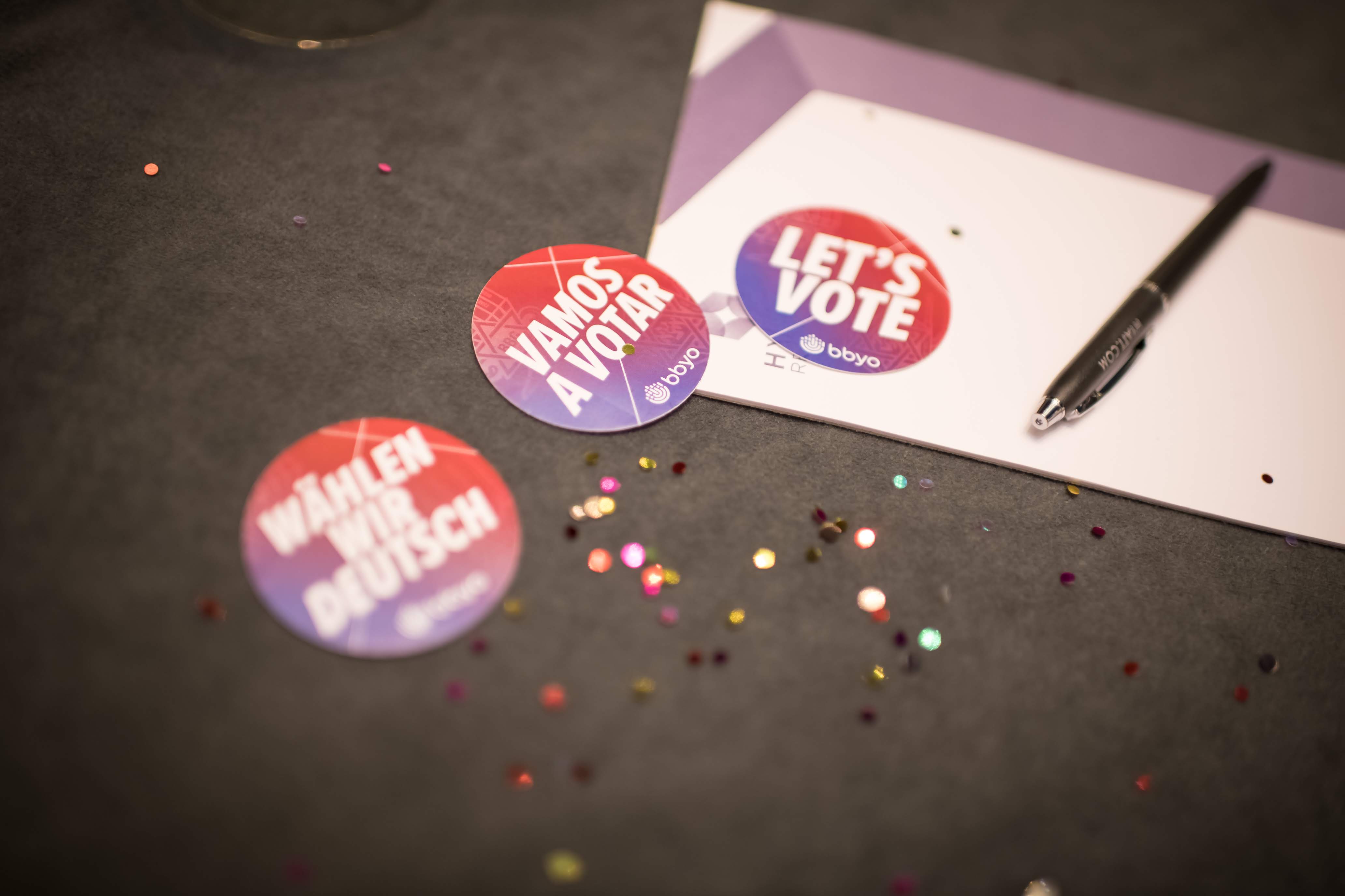 Group of people celebrating on stage