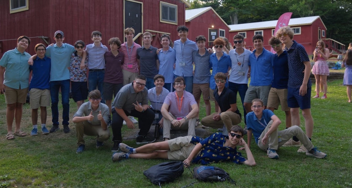 Group of people celebrating on stage