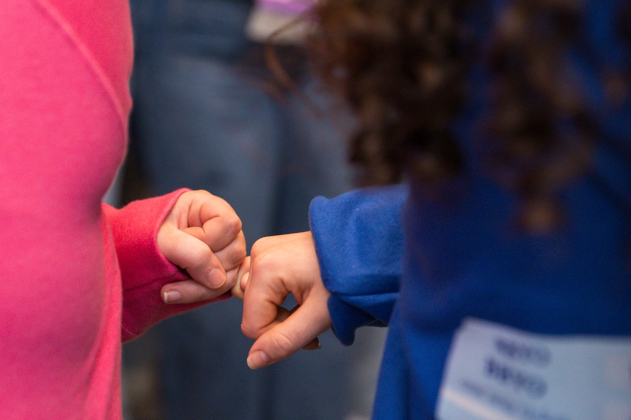Group of people celebrating on stage