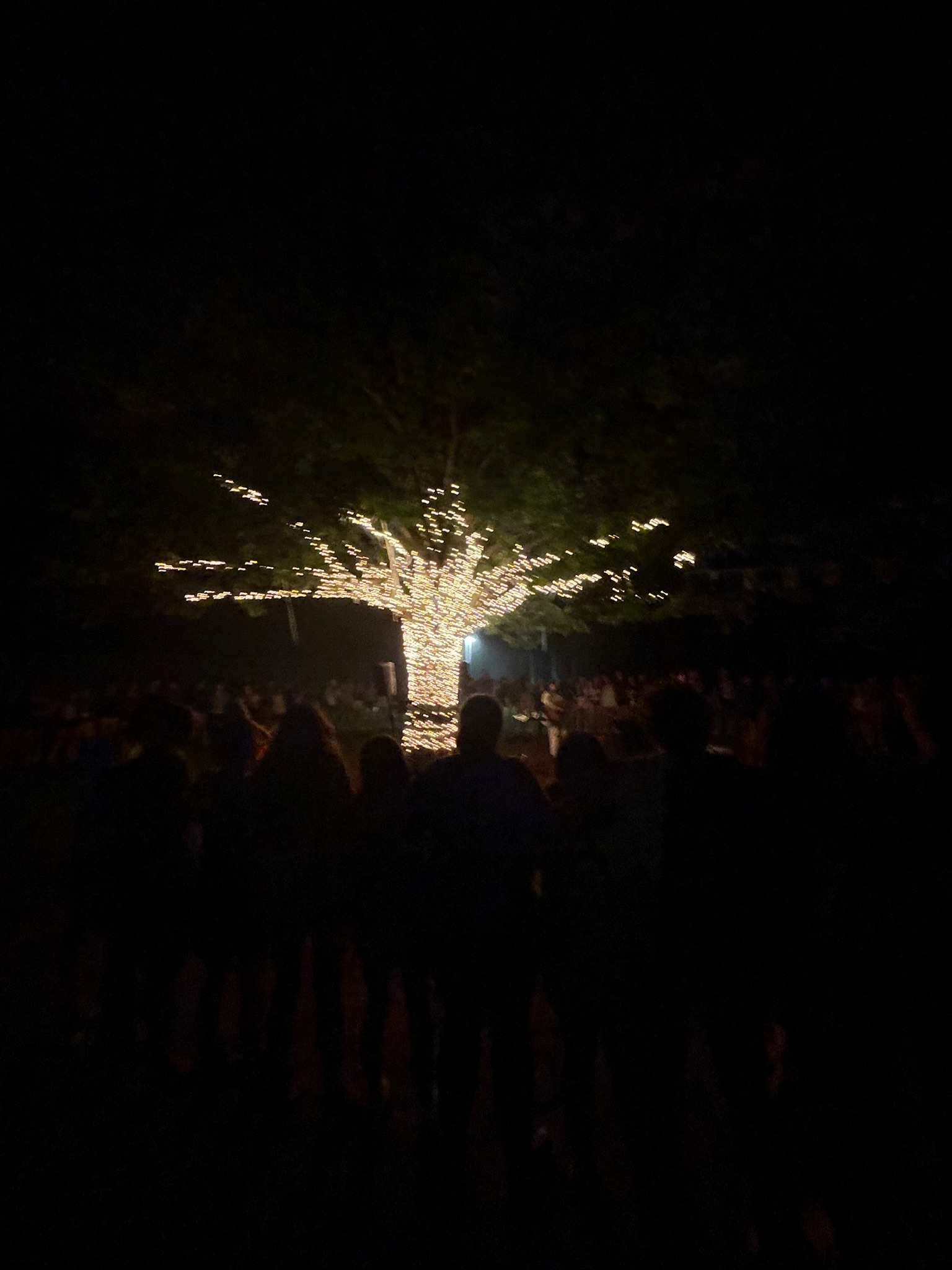 Group of people celebrating on stage