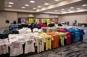 Group of people celebrating on stage