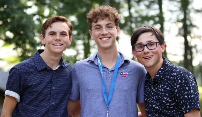 Group of people celebrating on stage
