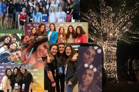 Group of people celebrating on stage