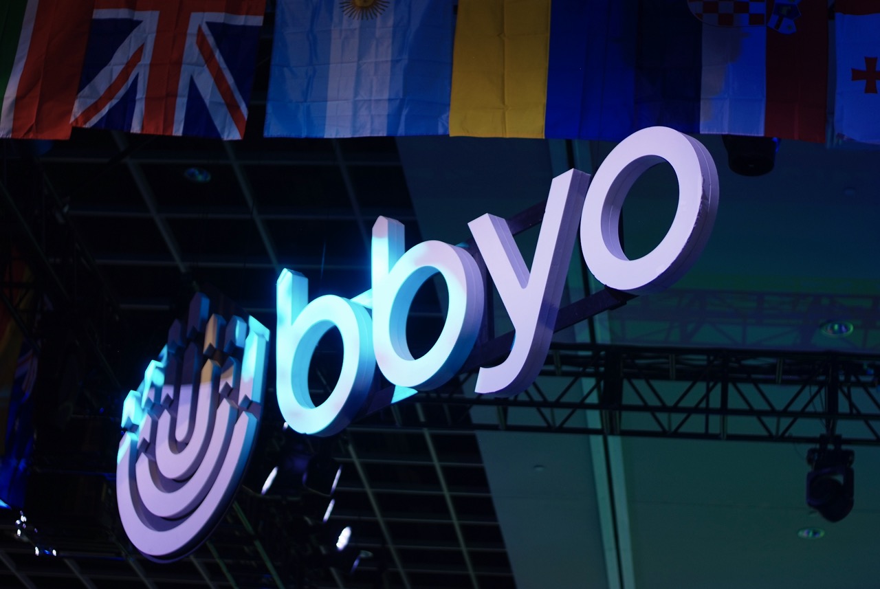 Group of people celebrating on stage