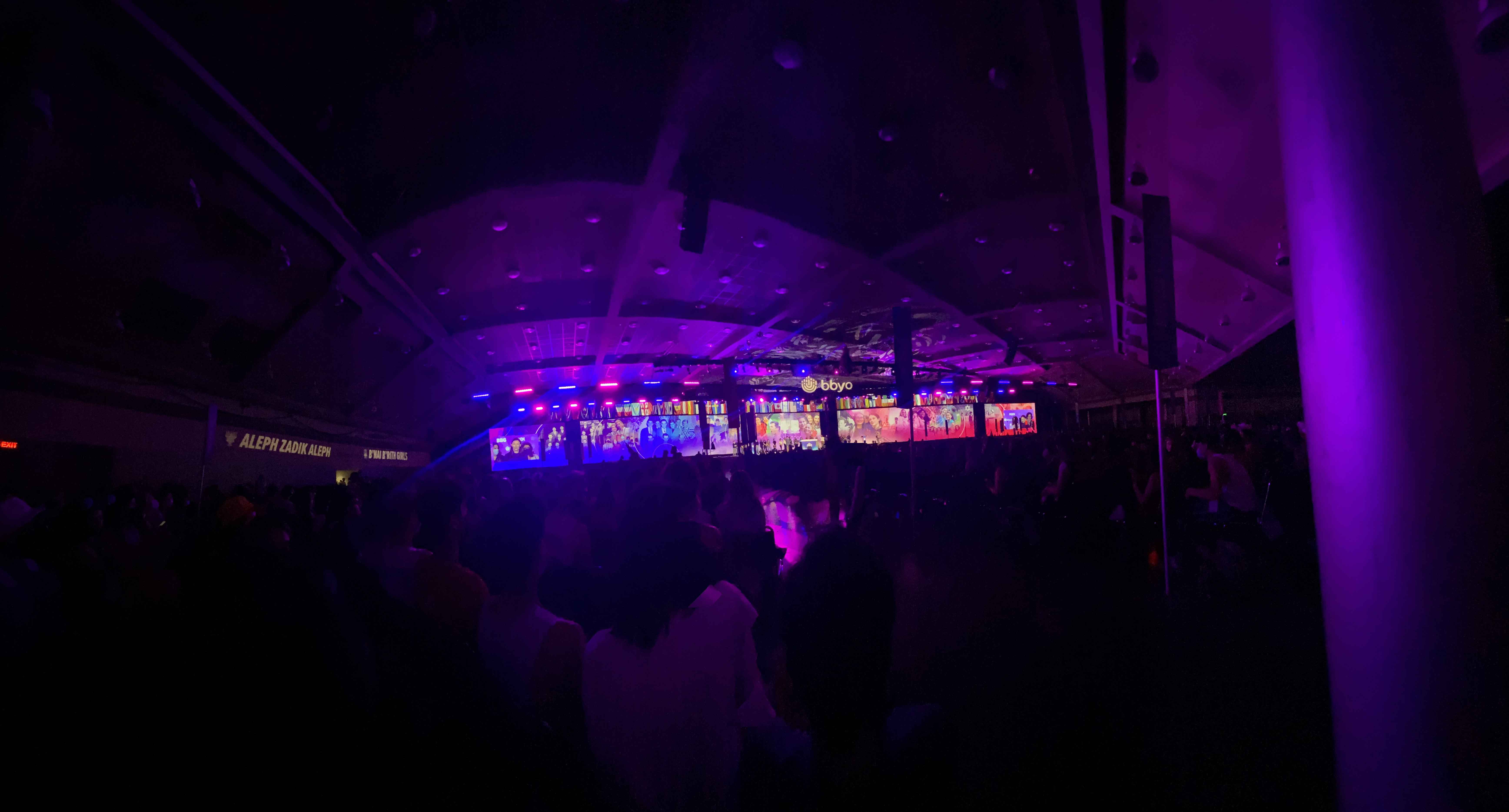 Group of people celebrating on stage