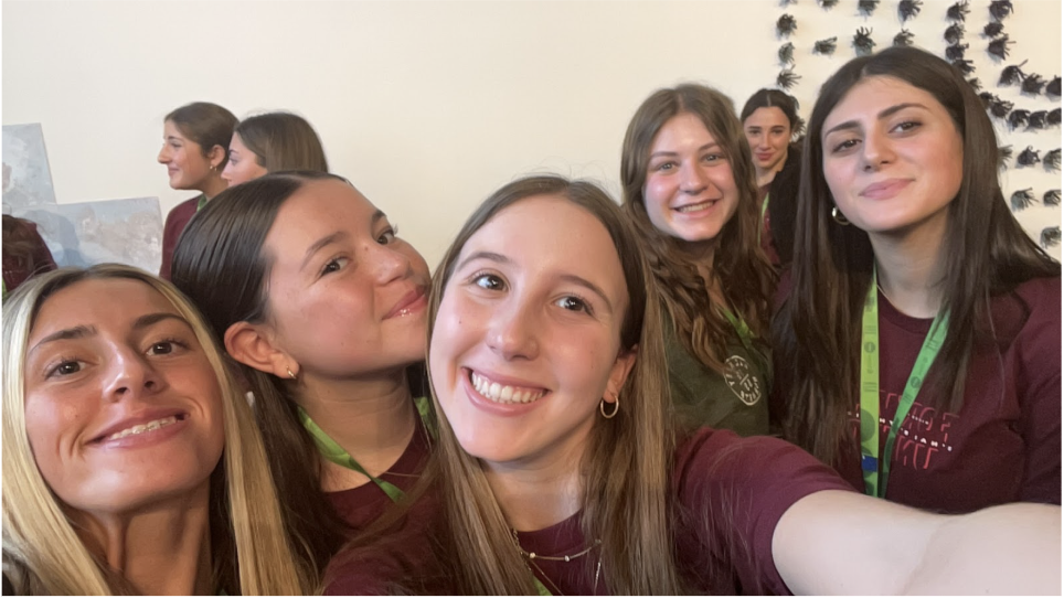 Group of people celebrating on stage