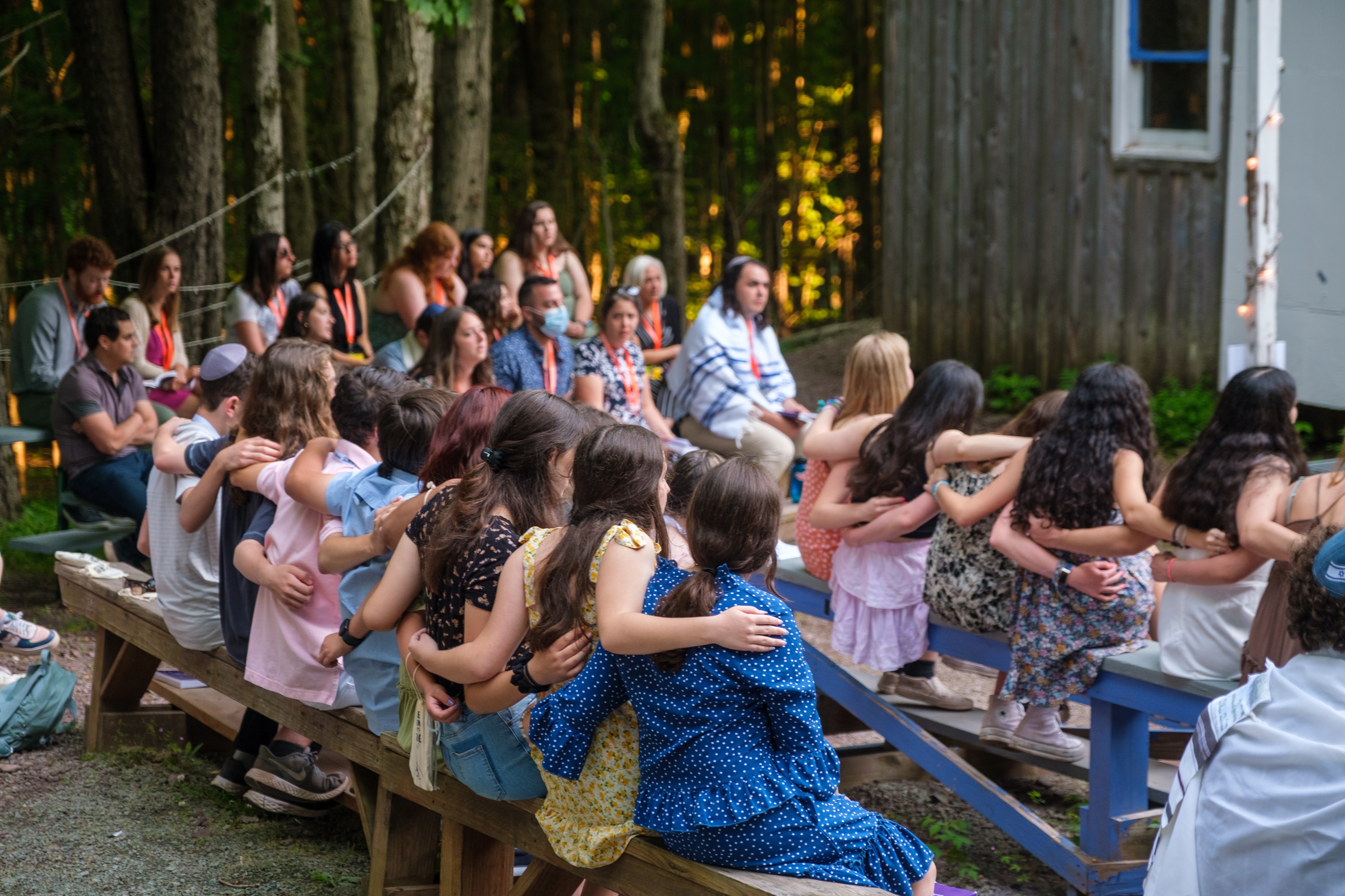 Group of people celebrating on stage
