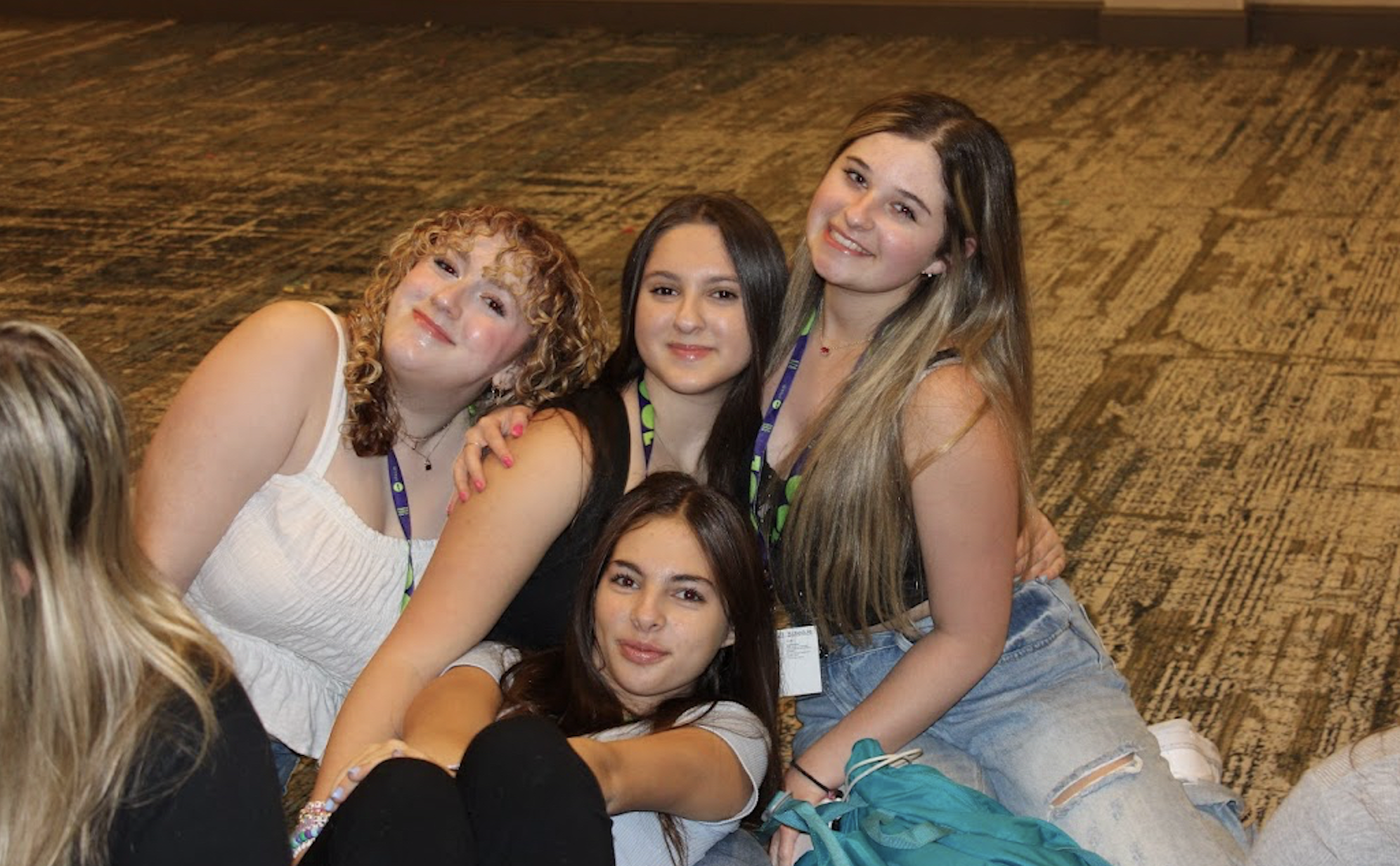 Group of people celebrating on stage