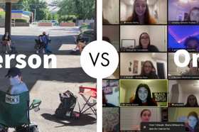 Group of people celebrating on stage