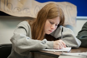 Group of people celebrating on stage