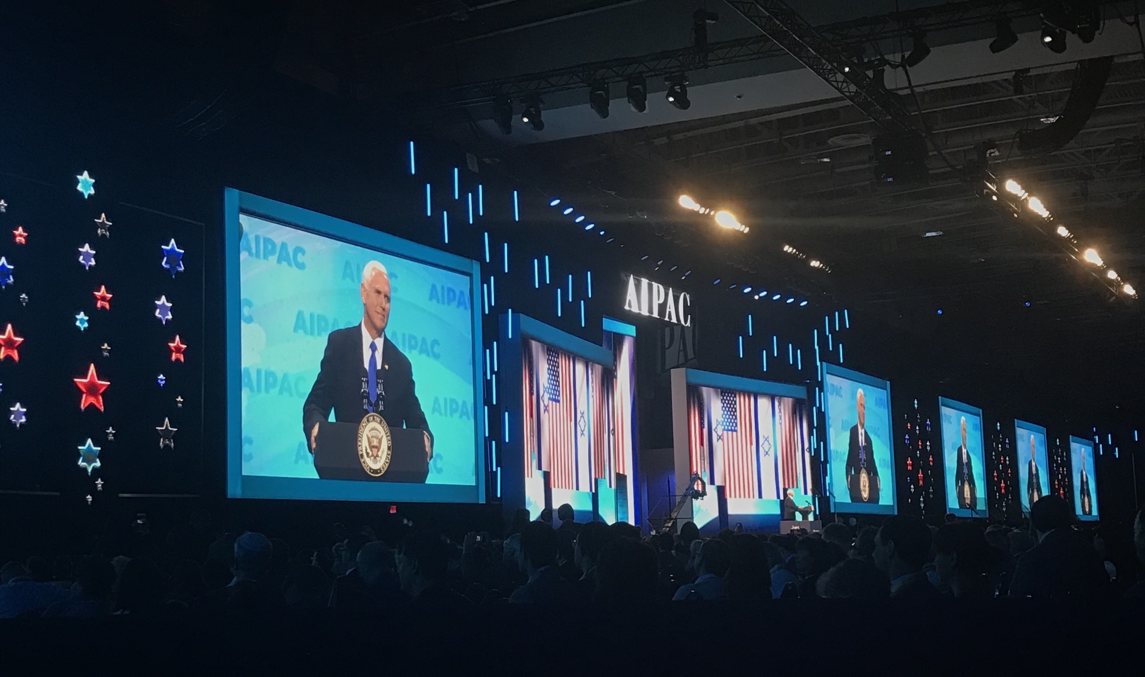 Group of people celebrating on stage