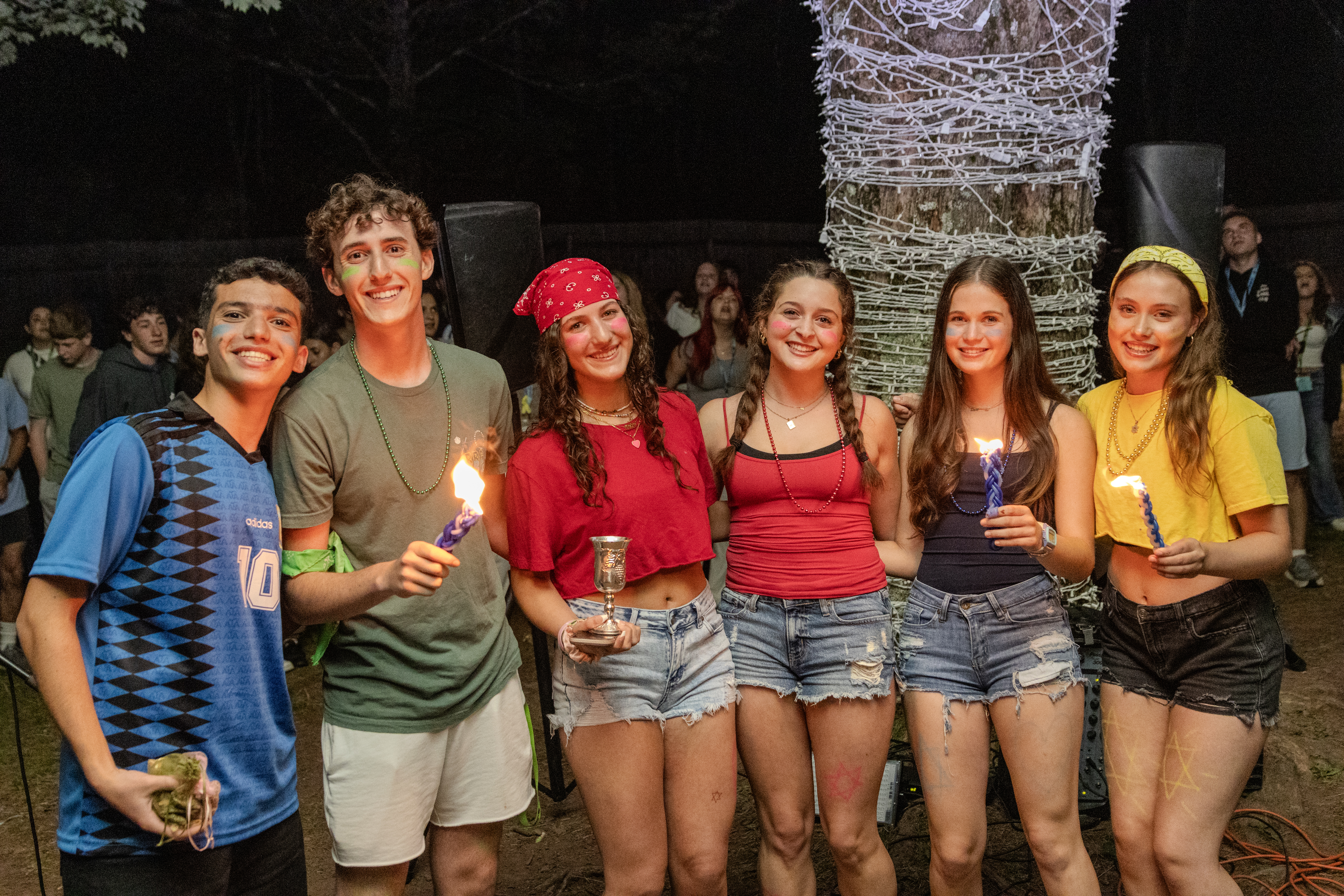Group of people smiling outdoors