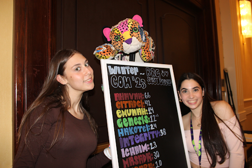 Group of people celebrating on stage