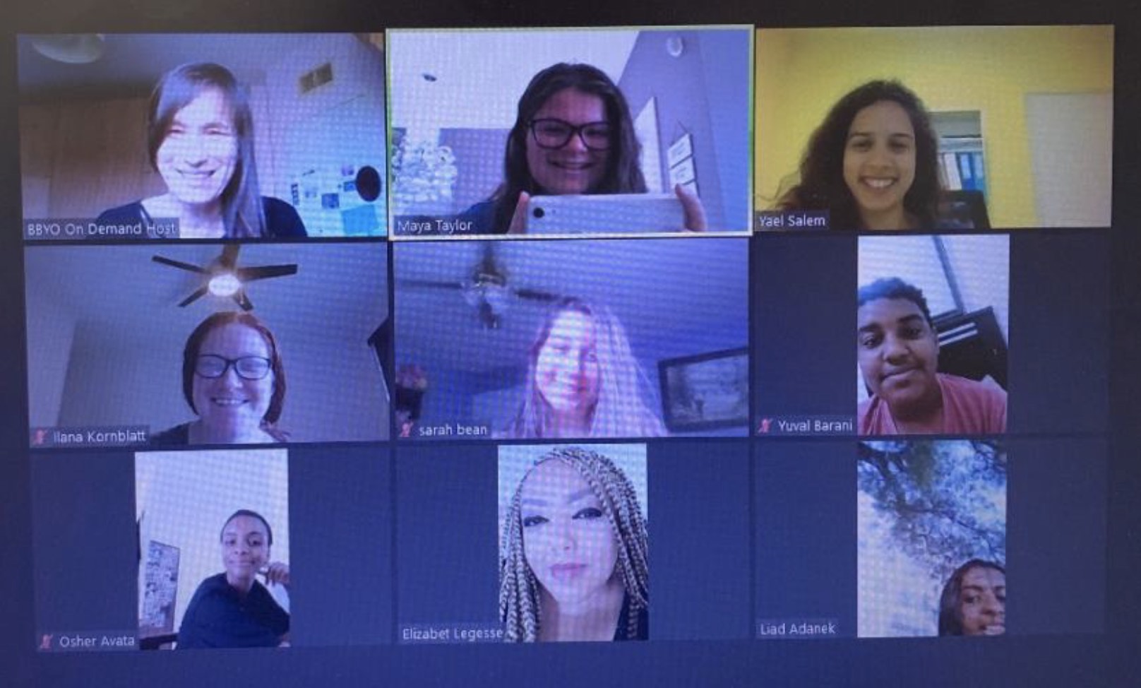 Group of people celebrating on stage