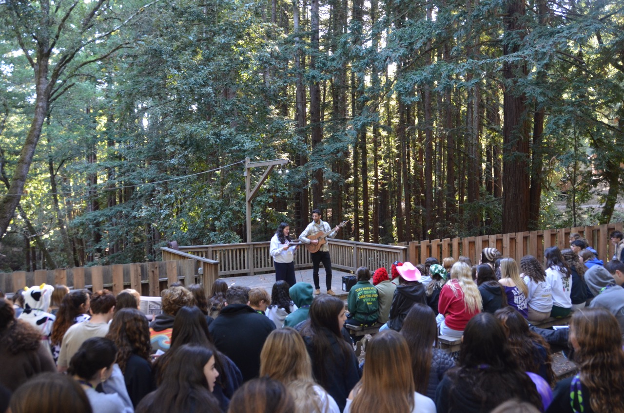Group of people celebrating on stage