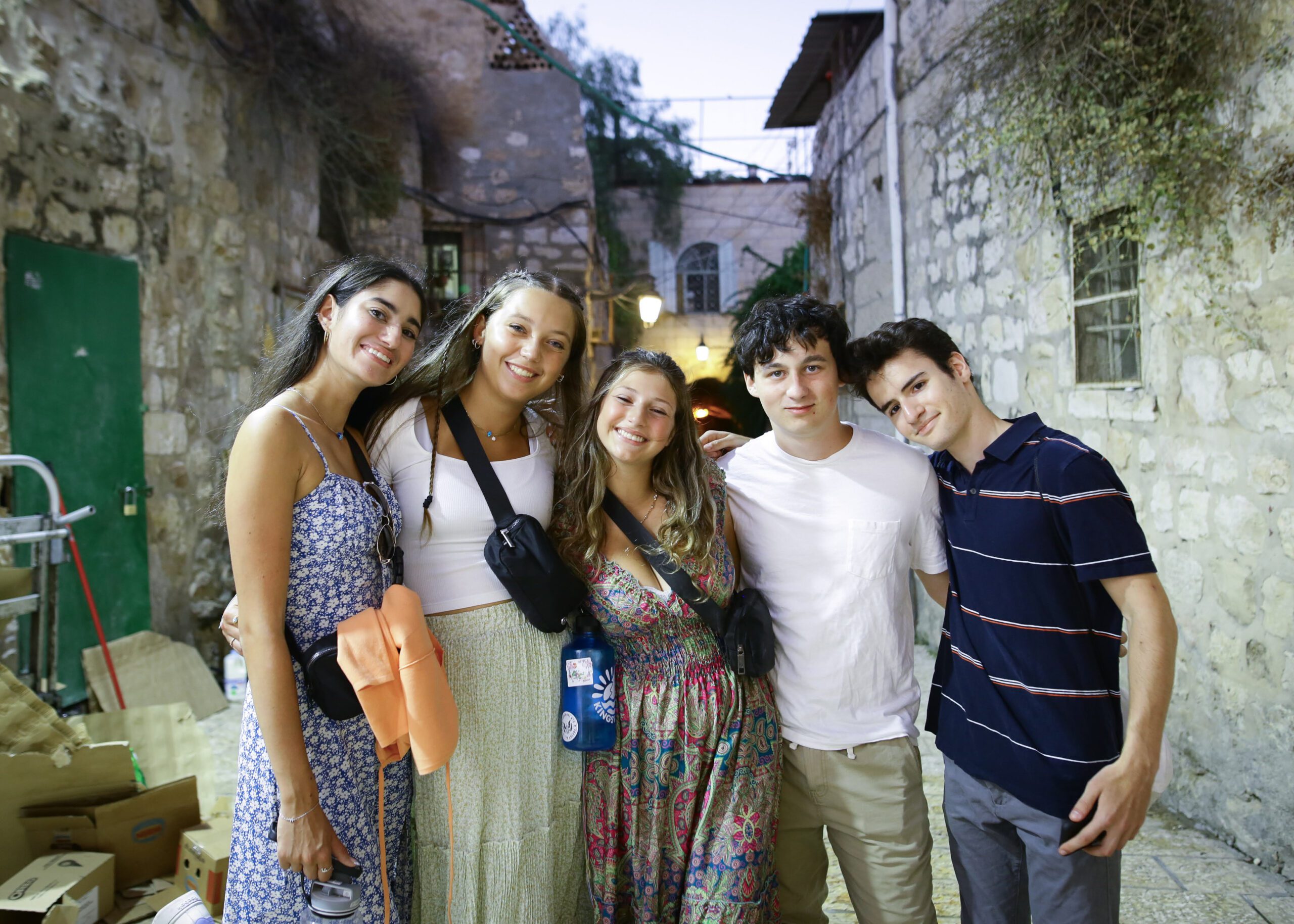 Group of people smiling outdoors