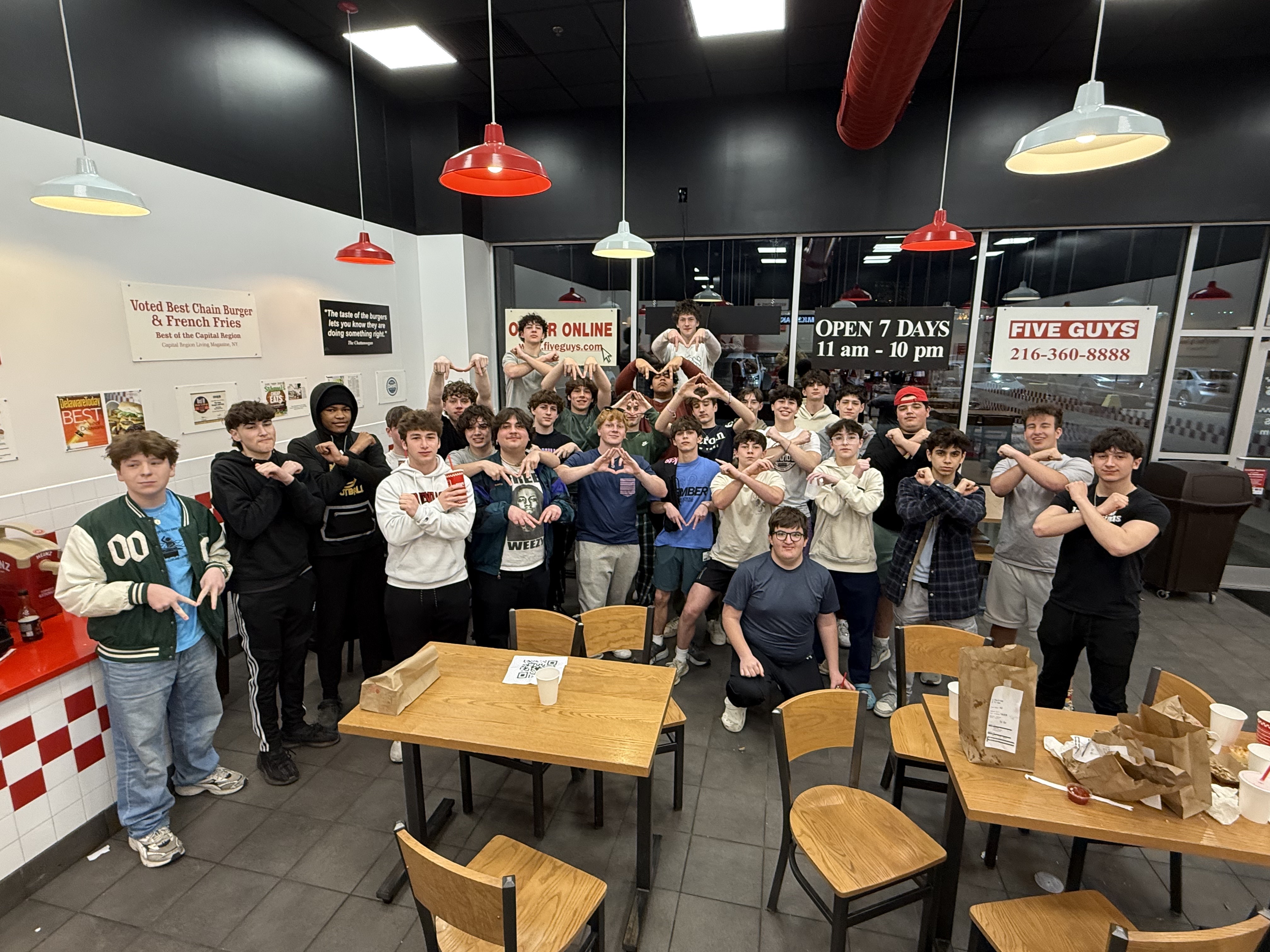 Group of people celebrating on stage