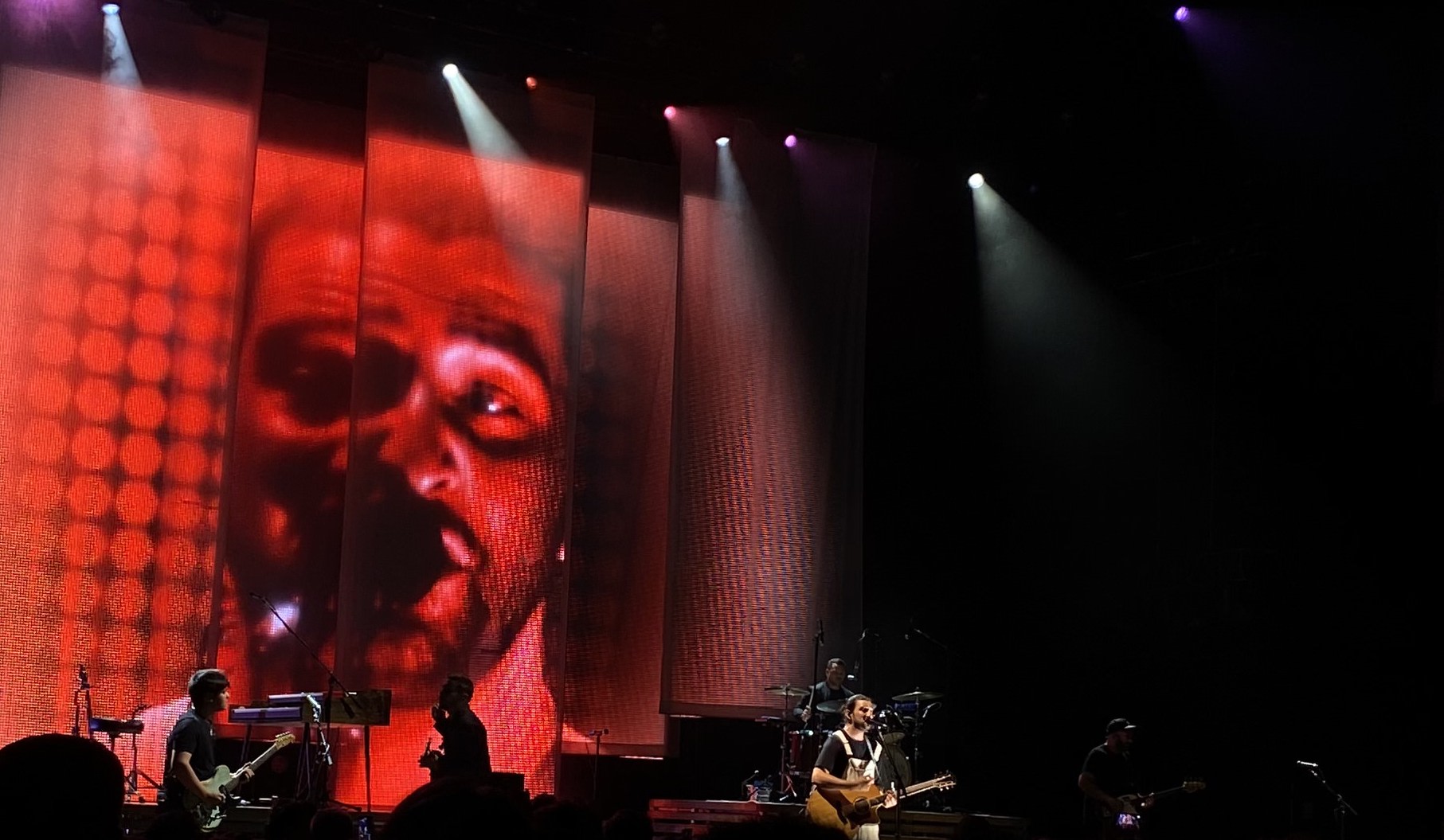 Group of people celebrating on stage