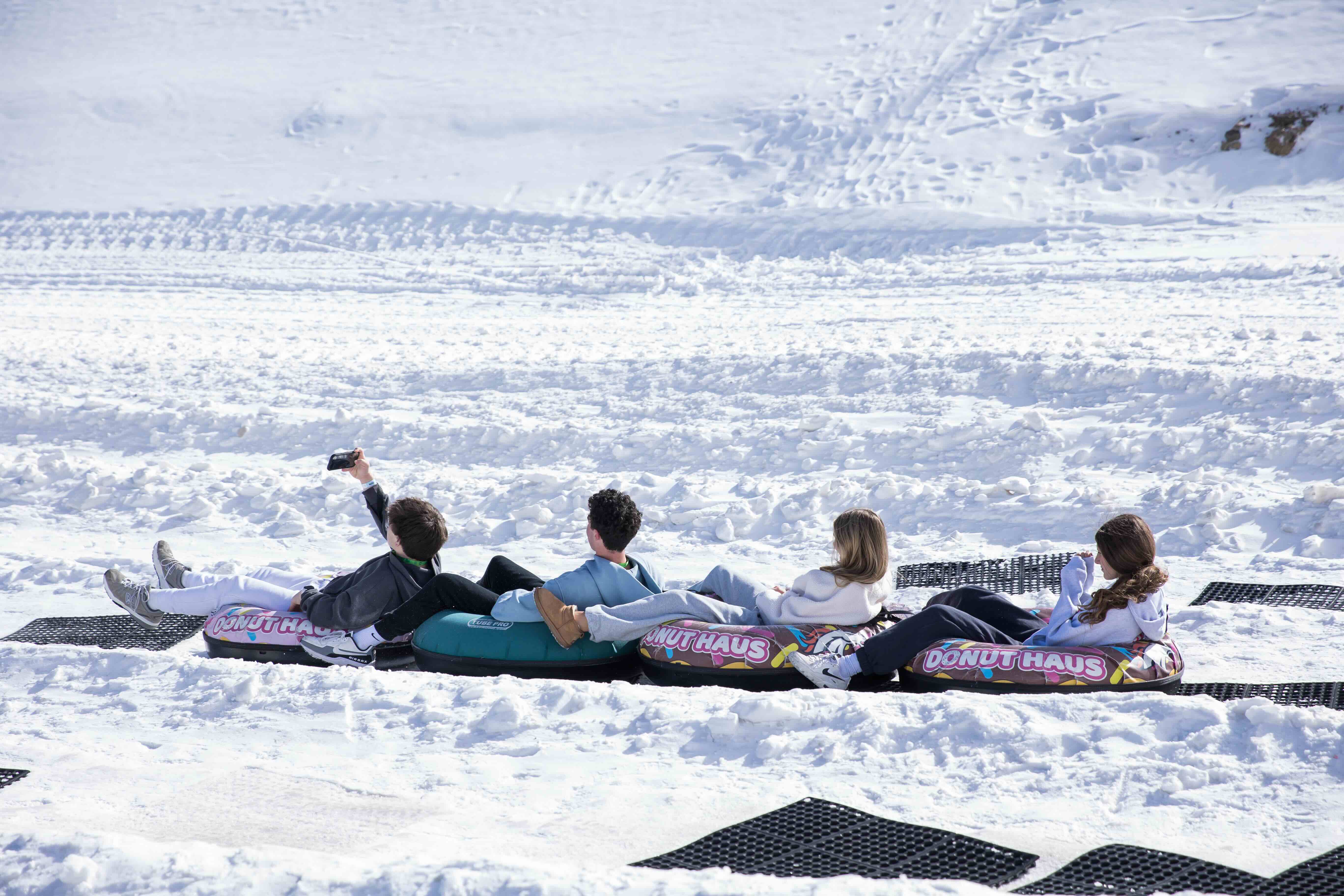 Group of people celebrating on stage
