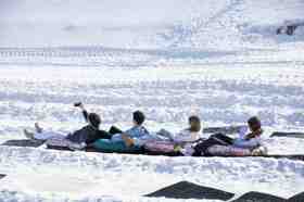 Group of people celebrating on stage