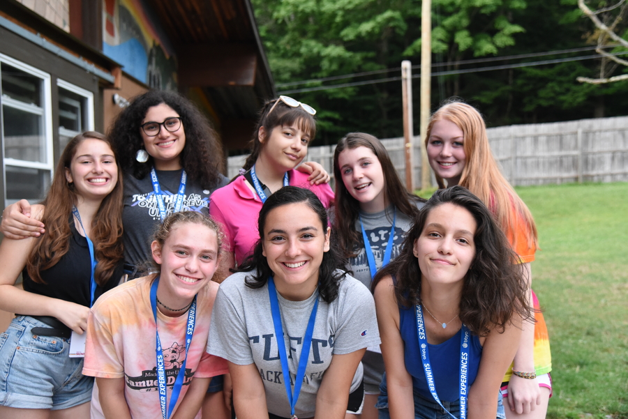 Group of people celebrating on stage