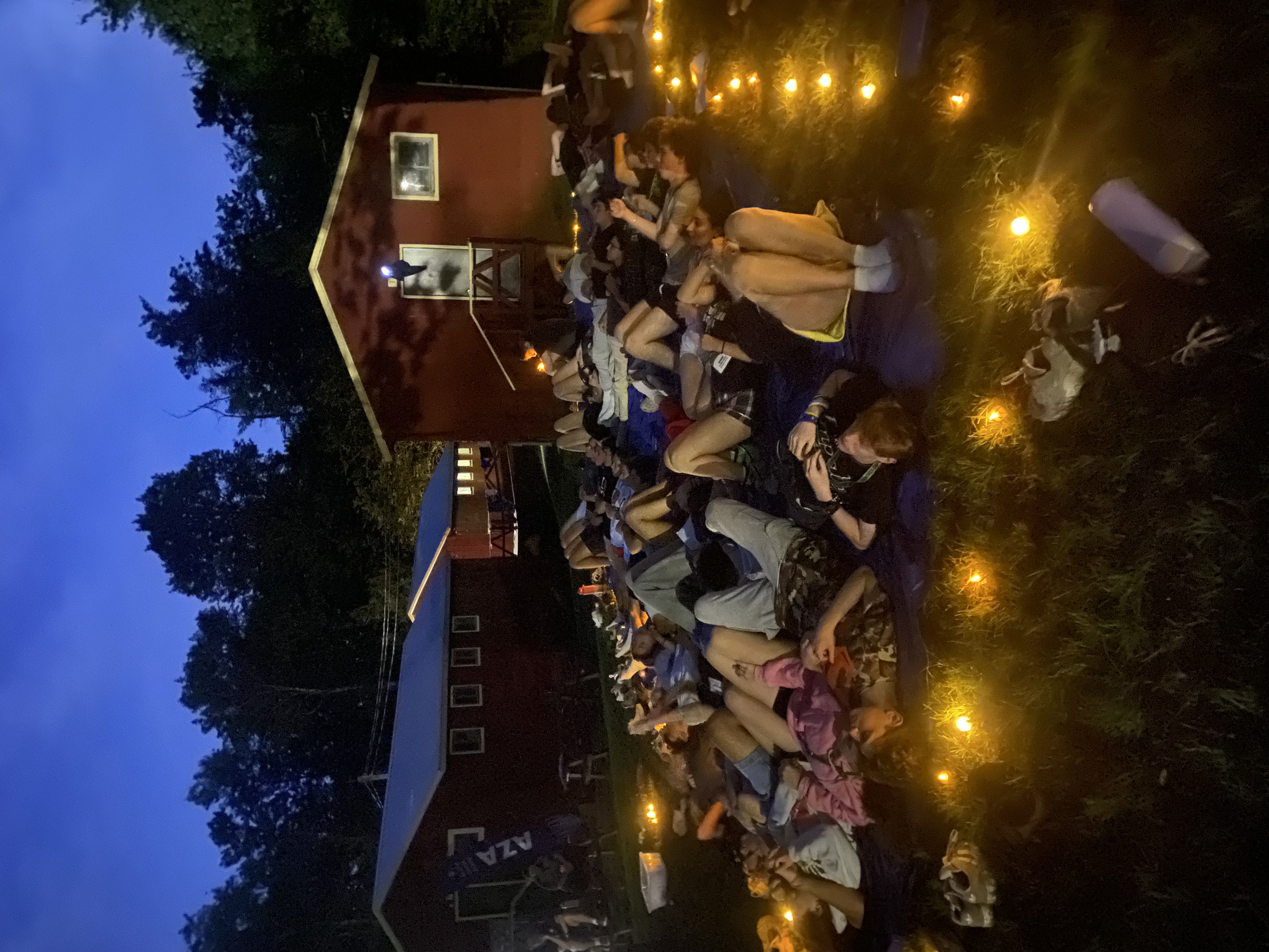 Group of people celebrating on stage