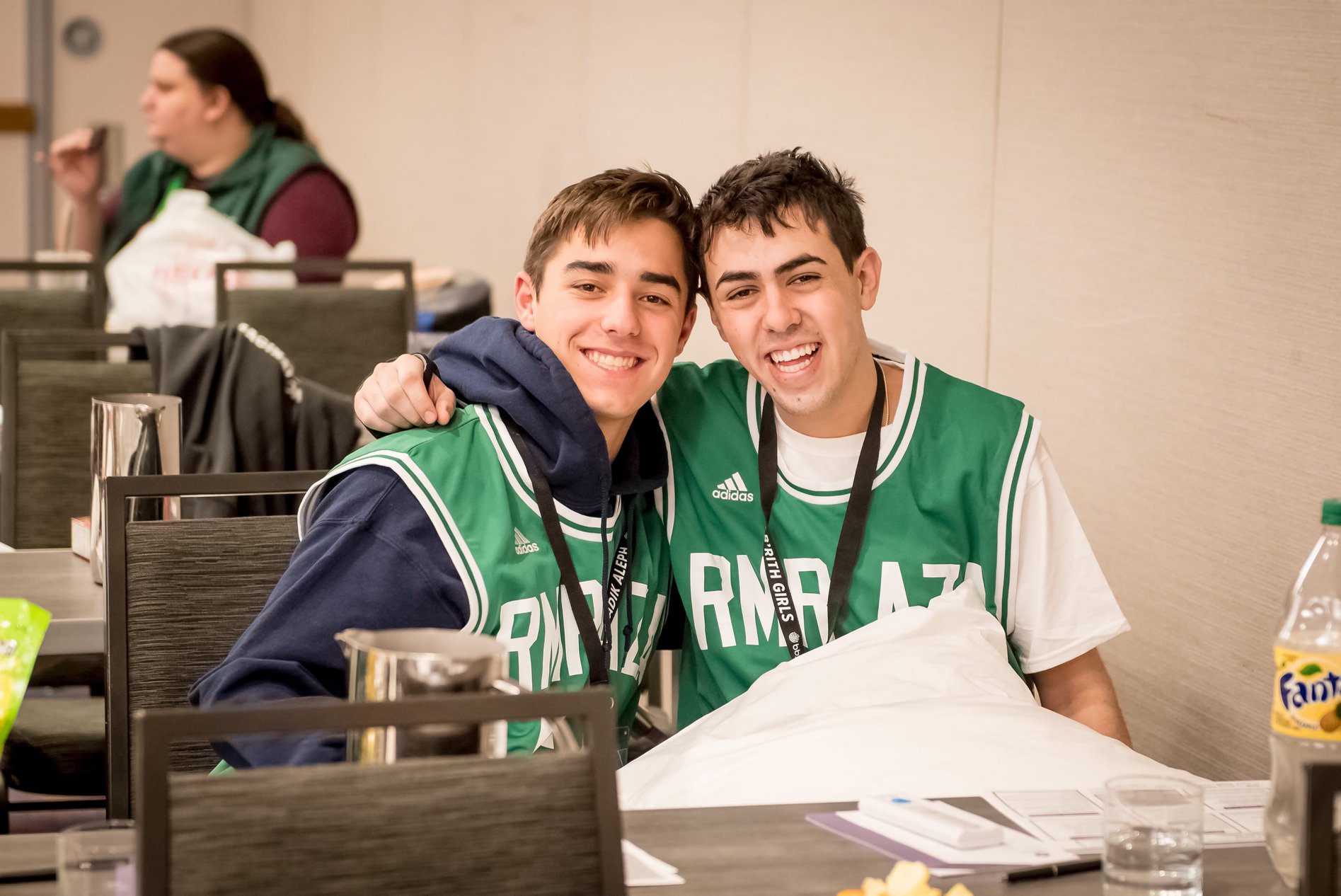 Group of people celebrating on stage