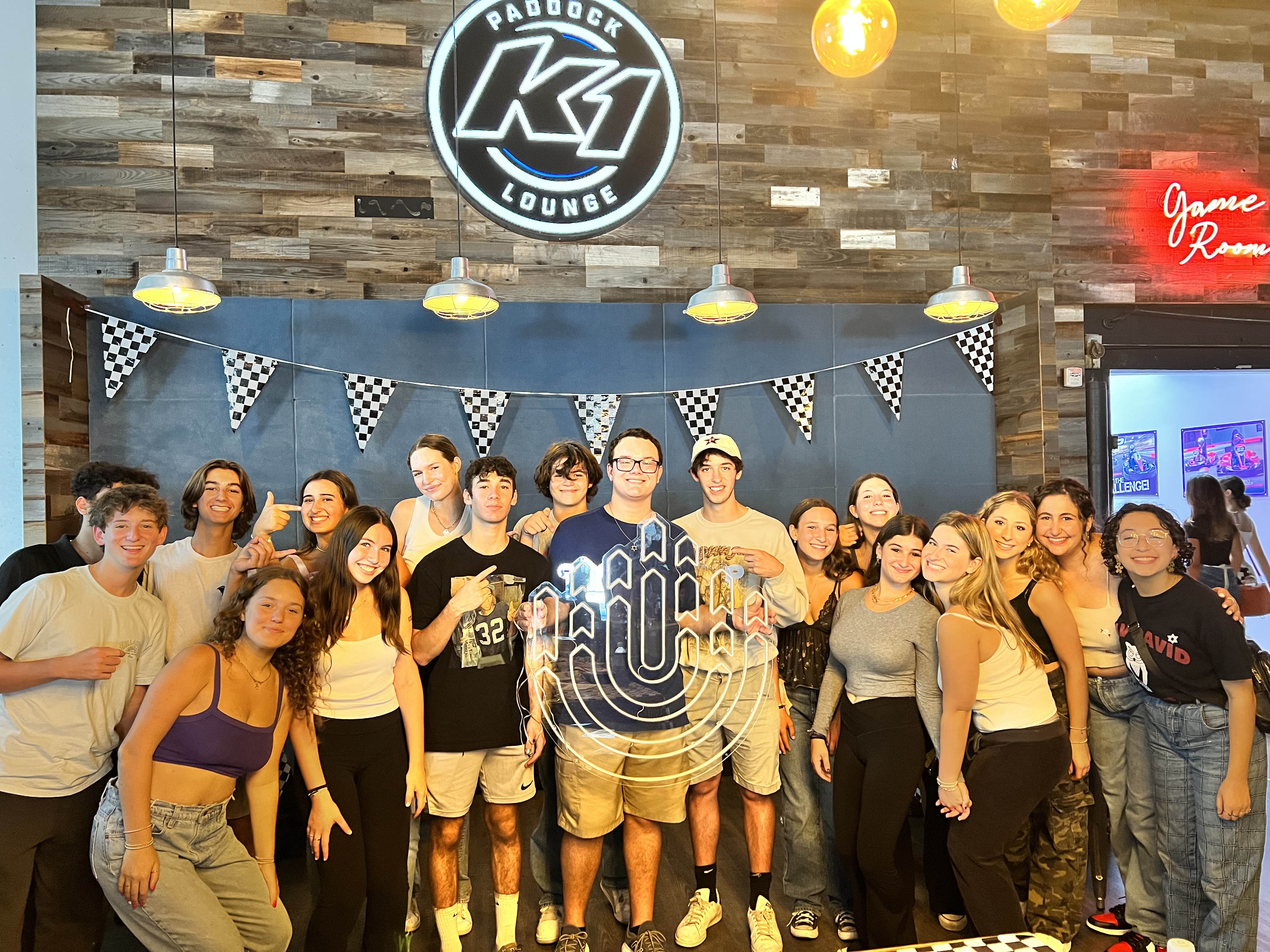 Group of people celebrating on stage