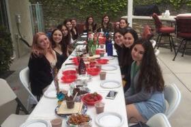 Group of people celebrating on stage