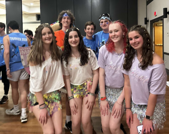 Group of people celebrating on stage