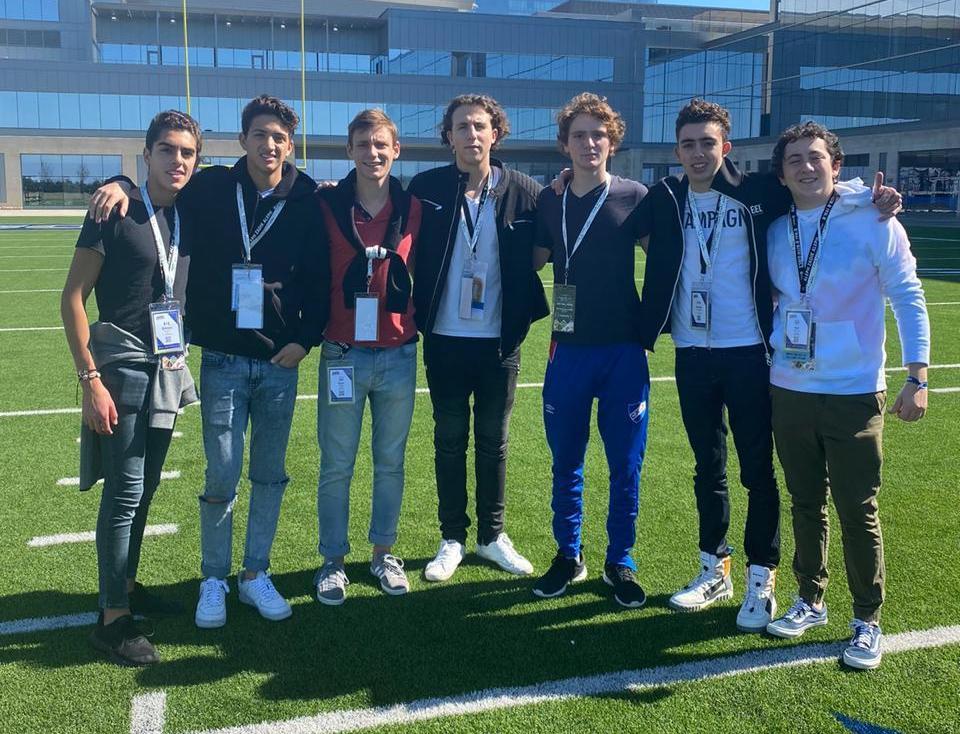 Group of people celebrating on stage