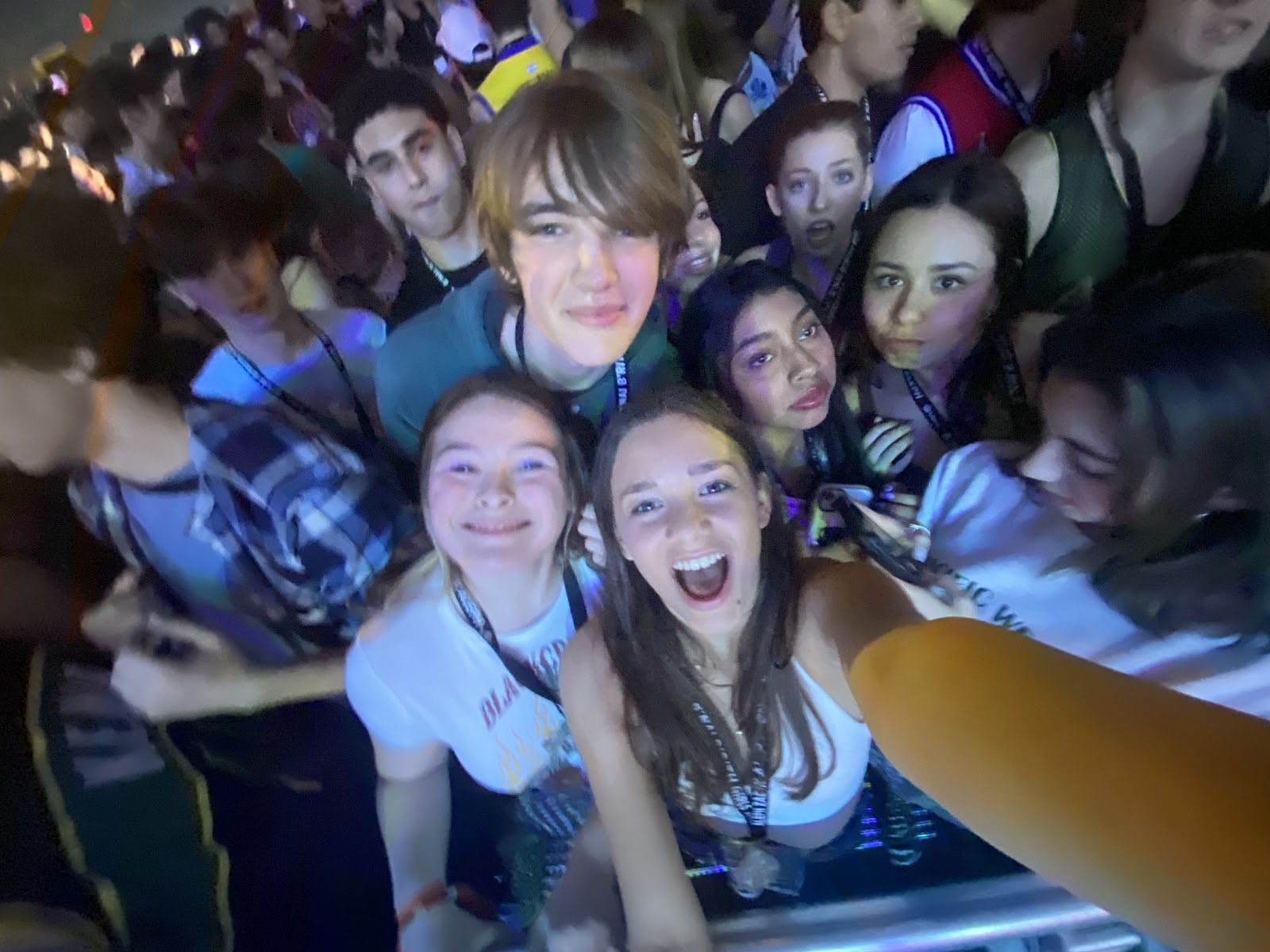 Group of people celebrating on stage