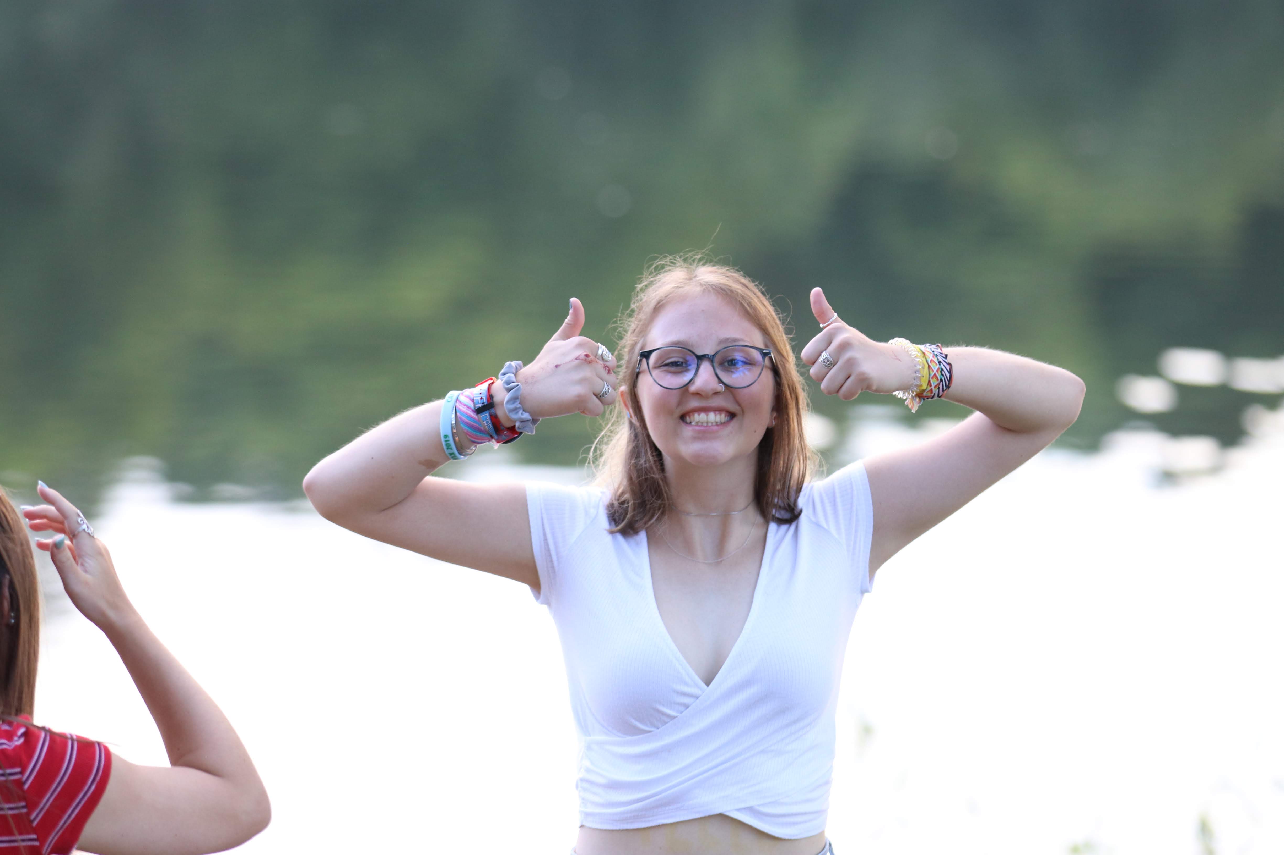 Group of people celebrating on stage