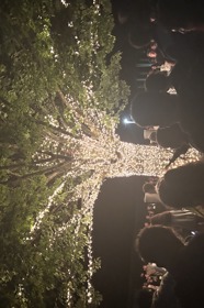 Group of people celebrating on stage