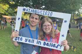 Group of people celebrating on stage