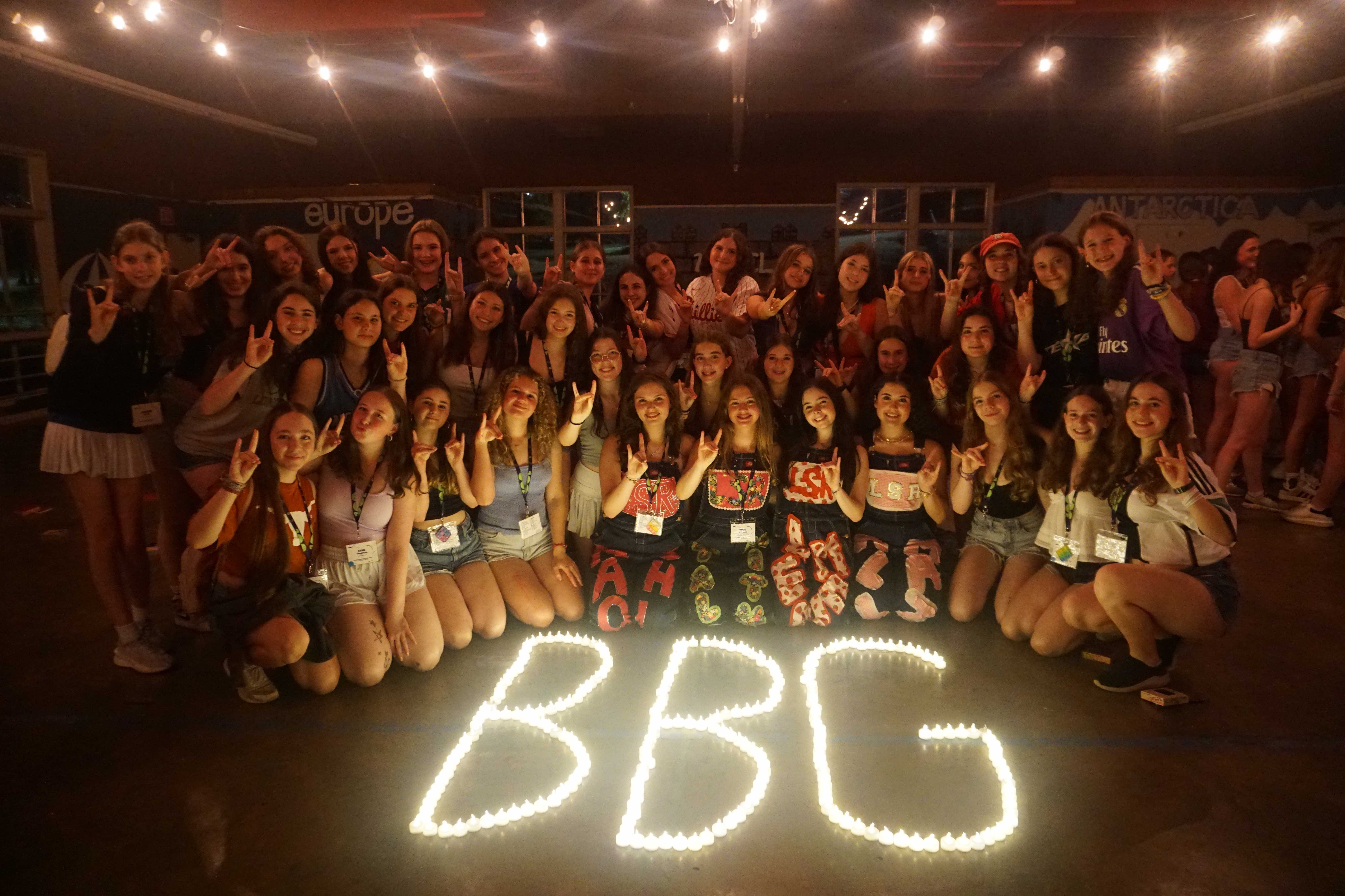 Group of people celebrating on stage