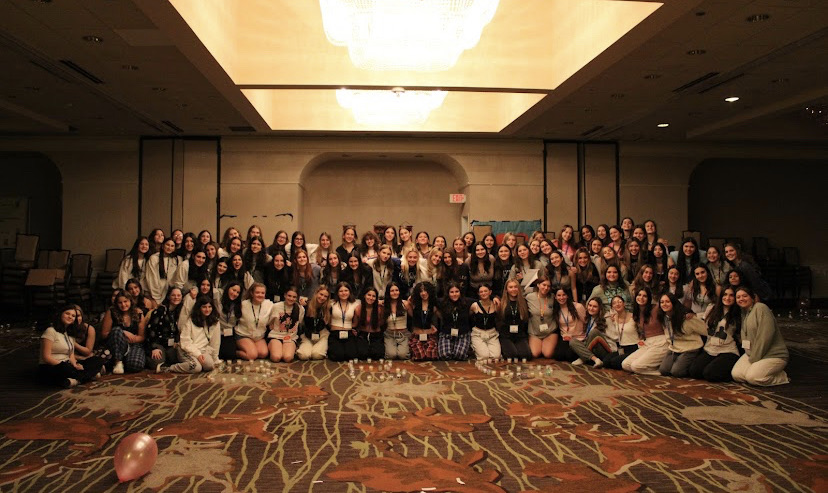 Group of people celebrating on stage